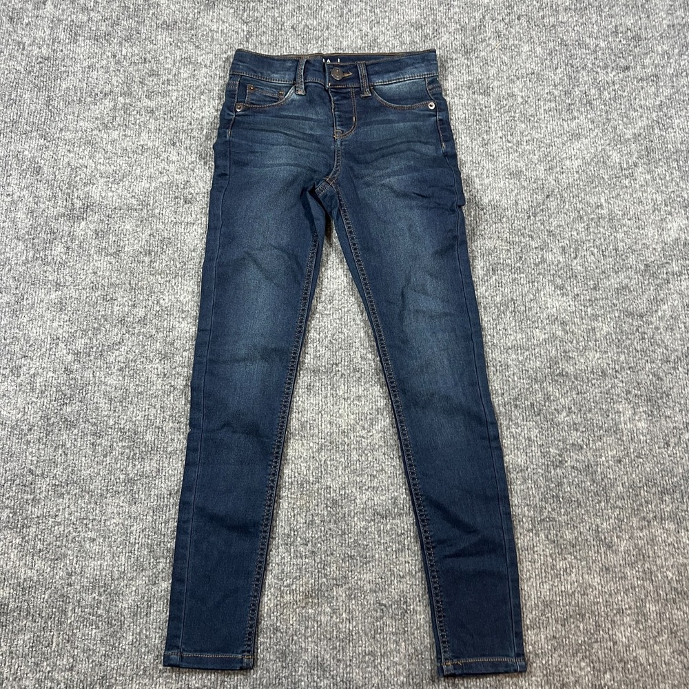 Arizona Superflex Slim Jegging Jeans Girls 8 Blue Denim Cotton Stretch Low Rise